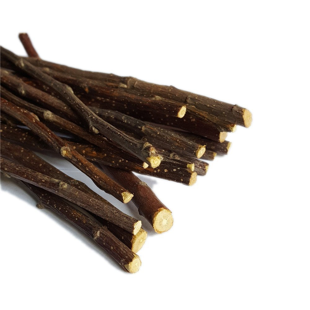 sharllen 400g (14.10oz) Natural Apple Sticks Wood Tree Branches Pet Snacks Chew Toys for Rabbit Hamsters Guinea Pig Chinchillas Squirrel and Other Small Animals by