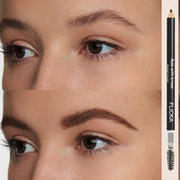 FLiCKA Rule With Brows Eyebrow Pencil, With Spoolie, Long-lasting and Natural-looking Results, Define & Blend Brow Pencil, Brown, 1.2g