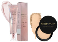 FACESCANADA Strobe Cream - Rose Gold, 30Ml And Weightless Stay Matte Finish Full Coverage Compact Powder For All Skin Type- Natural 9 G