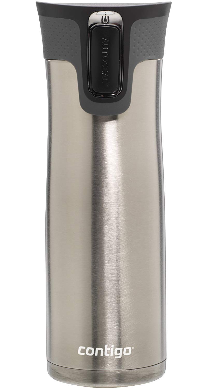 Contigo West Loop Stainless Steel Vacuum-Insulated Travel Mug with Spill-Proof Lid, Keeps Drinks Hot up to 5 Hours and Cold up to 12 Hours, 24oz Steel