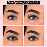 Iba Eye Talk Liquid Eyeliner - 03 Glamorous Green | 18 Hr Waterproof, No Fade & Smudge proof Eye Makeup | Quick Drying | Matte Finish | Halal Certified & Vegan Makeup