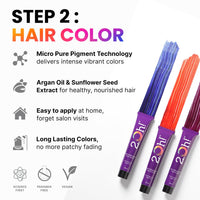 2.Oh! Italian Toffee Brown Hair Color DIY Kit | Semi-Permanent Color + Bleach for Highlights | With Plex & Argan Oil | Lightening Kit for Women & Men