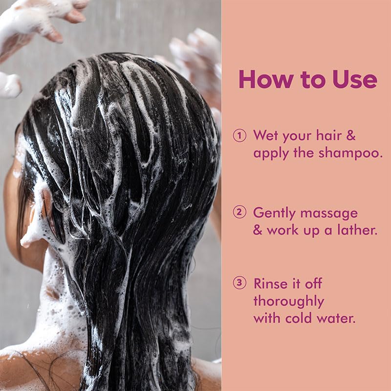 Naturali Hairfall Arrest Shampoo with Red Onion & Bhringraj | Controls Hairfall | Paraben and Sulphate Free | Hairfall Shampoo for Men & Women | 200 ml