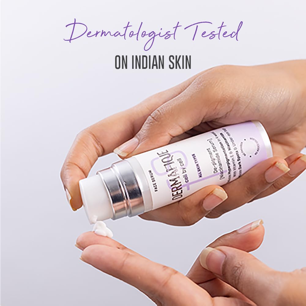 Dermafique De-Pigment Serum 30 ml, with Niacinamide, Reduces Hyperpigmentation in 4 Weeks, Reduces Dark Spots