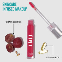 Tint Cosmetics Berry Pink (10ml) & Minx Hydrating Lipgloss (5ml), Light Weight, Long Lasting, High-Shine & Soft Creamy Lipgloss For Girl & Women, (Pack of 2)