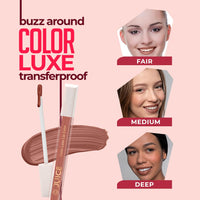 Juice Matte Luxe Lipstick - Vitamin E Enriched, Smudge-Free with Bio Retinol, Moisturizing Lock Technology, SPF 15, Long-Lasting (Nude Staple - M16)