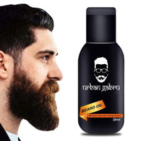 UrbanGabru Beard Oil for Beard Growth | 100% Natural (30 ml) | Paraben & Sulphate Free | for Thicker, Longer Beard | Nourishes & Conditions Beard
