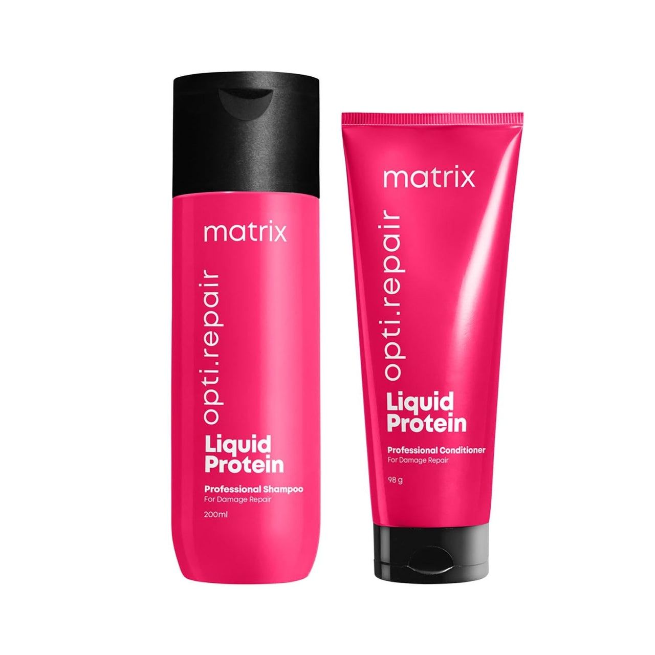 Matrix Opti.Repair Professional Shampoo + Conditioner | Infused with Liquid Proteins | For Damaged & High Porosity Hair (200ml + 98 g)