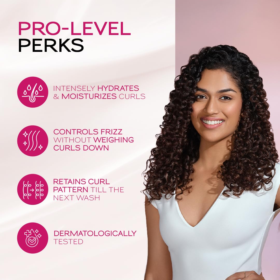 Livon Style Pro Curl Cream for curly, coily & wavy hair | | Curl defining cream for Intense Hydration & Nourishment | Leave in cream with Shea Butter & Avocado | 100ml