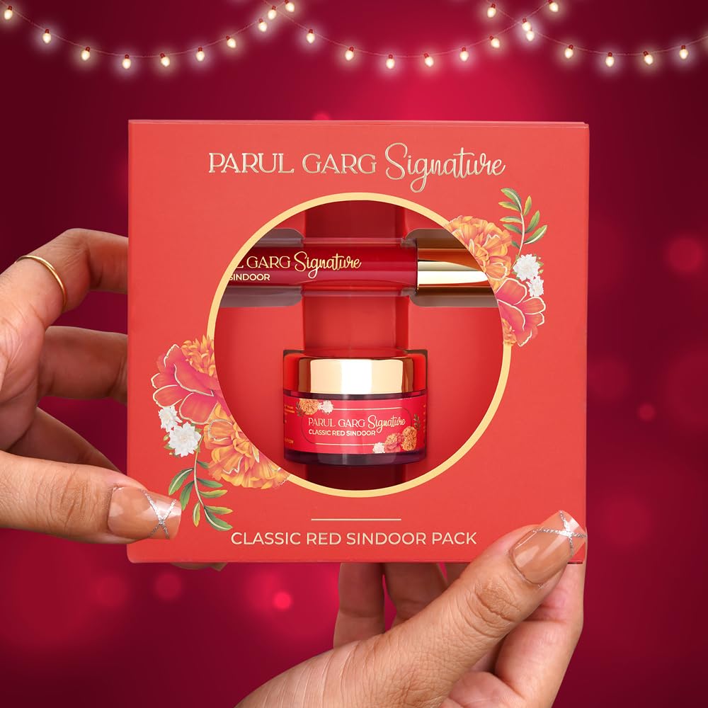 Parul Garg Beauty Signature Sindoor Pack - Deep Maroon Red | Liquid & Powder | Smudge-Proof & Long-Lasting | Intense Pigment | Easy Application | Perfect For Brides & Festivals, 1 count