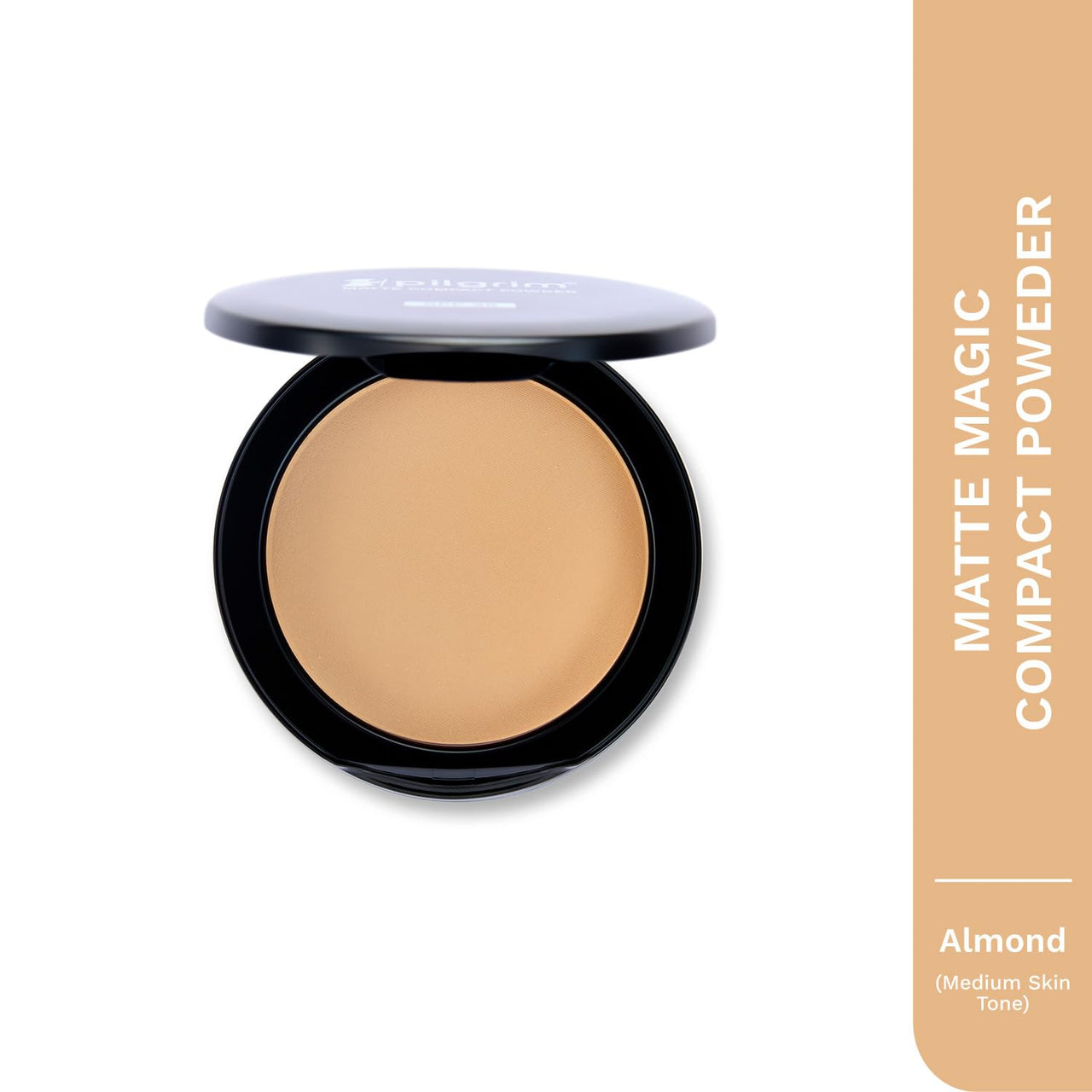 Pilgrim Almond-20 Matte Finish Compact Powder SPF 25 Absorbs Oil, Conceals & Gives Radiant Skin