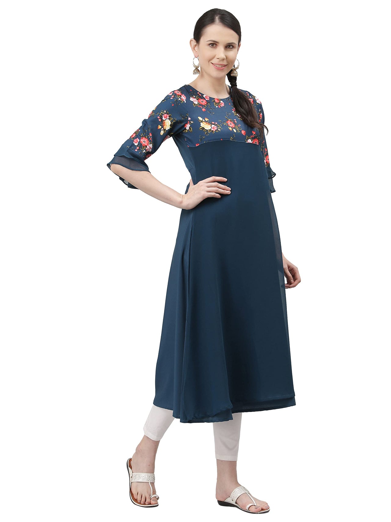 ALC Creation Women's  Crepe Regular Kurta