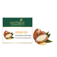 Biotique Bio Herbcolor Conditioning Hair Color, 50g + 110ml - Darkest Brown 3N (Pack of 1) & Biotique Argan Oil Hair Mask from Morocco (Ideal for Frizz -Free and Stronger Hair), 175g