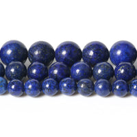 45pcs 8mm Natural Stone Beads Lapis Lazuli Beads Energy Crystal Healing Power Gemstone for Jewelry Making, DIY Bracelet Necklace