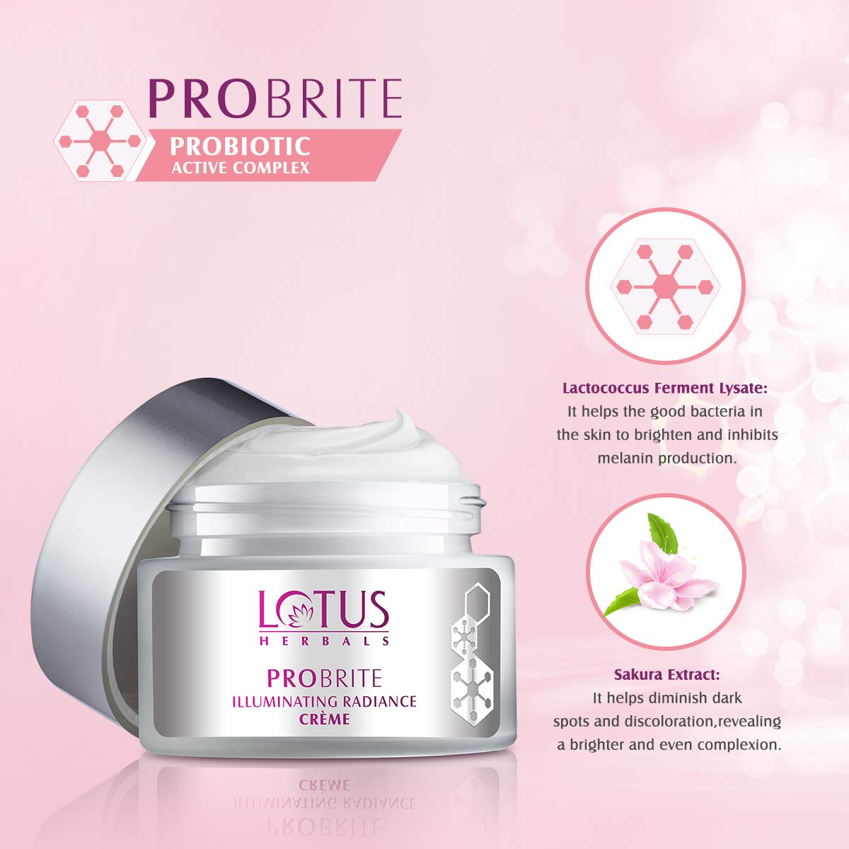 Lotus Herbals Radiance Cream for Soft and Smooth (Normal Skin) 50 g x Pack of 2