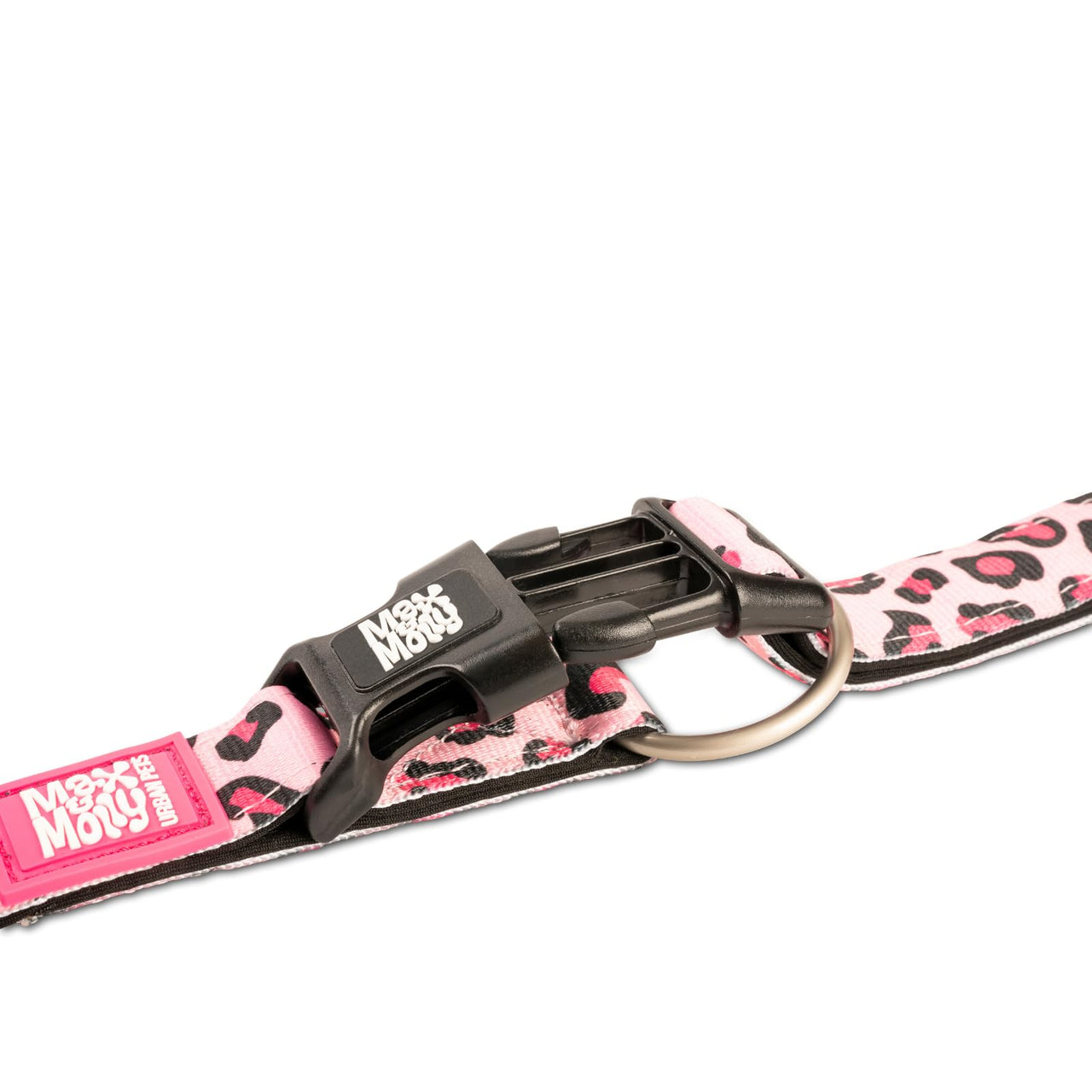 Max & Molly Soft Padded Neoprene Dog Collar w/Smart ID Gotcha! QR Pet Safety Tag, Durable, Waterproof, Anti-Stink, Machine Washable Collar for Dogs, Pink Leopard, XS XS (9-14")