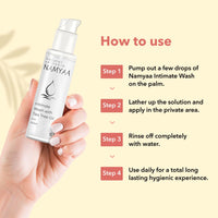 Namyaa Natural Lip Serum/Balm/Lightener/Moisturizer For Lip Lightening/Brightening/Toning/Moisturizing, 30 g And Namyaa Intimate Hygiene Wash For Men/Women With Tea Tree Extracts, 100 ml