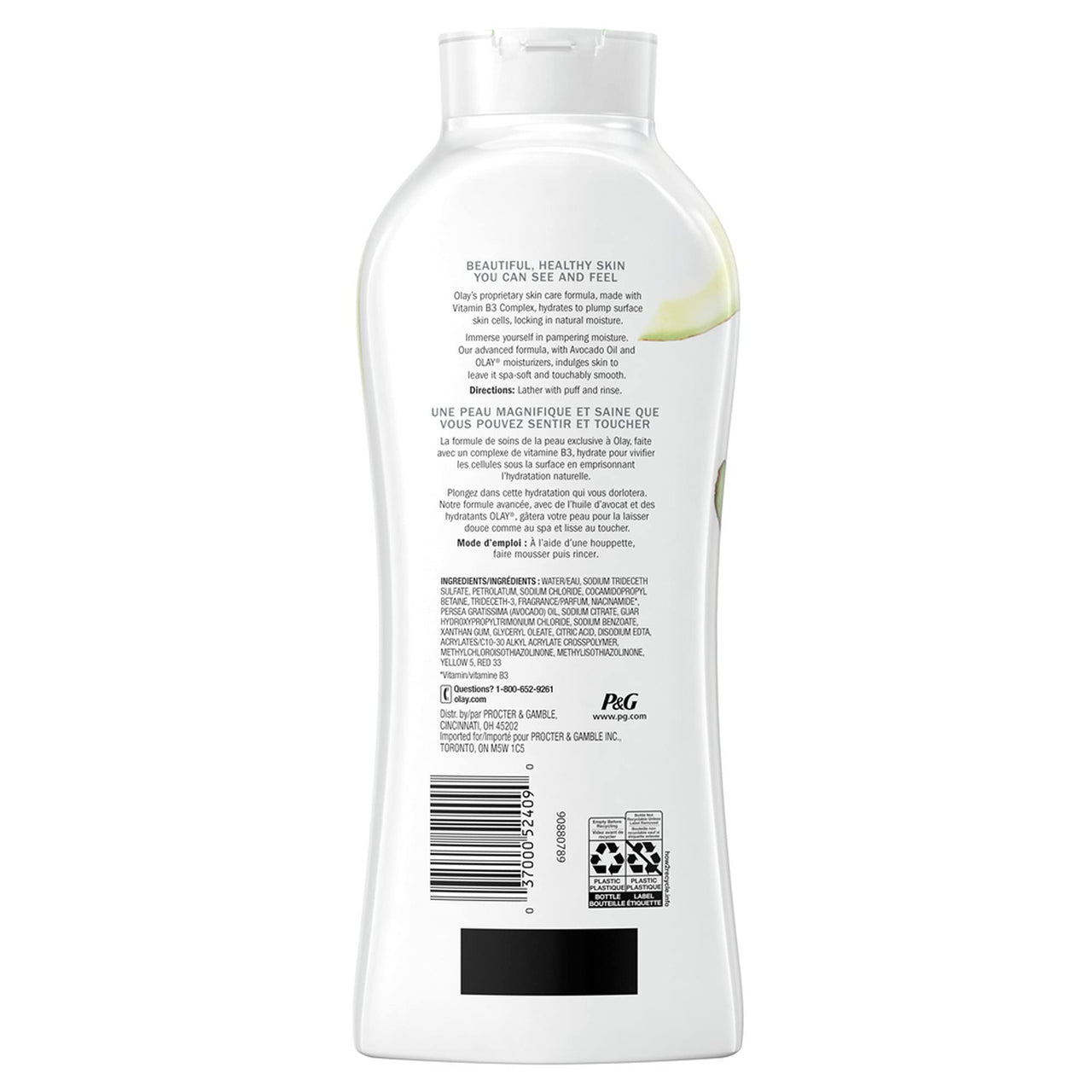 Olay Ultra Moisture Body Wash with Avocado Oil, 650 ml