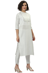 Janasya Women's  Poly Silk Kurta With Pant And Dupatta