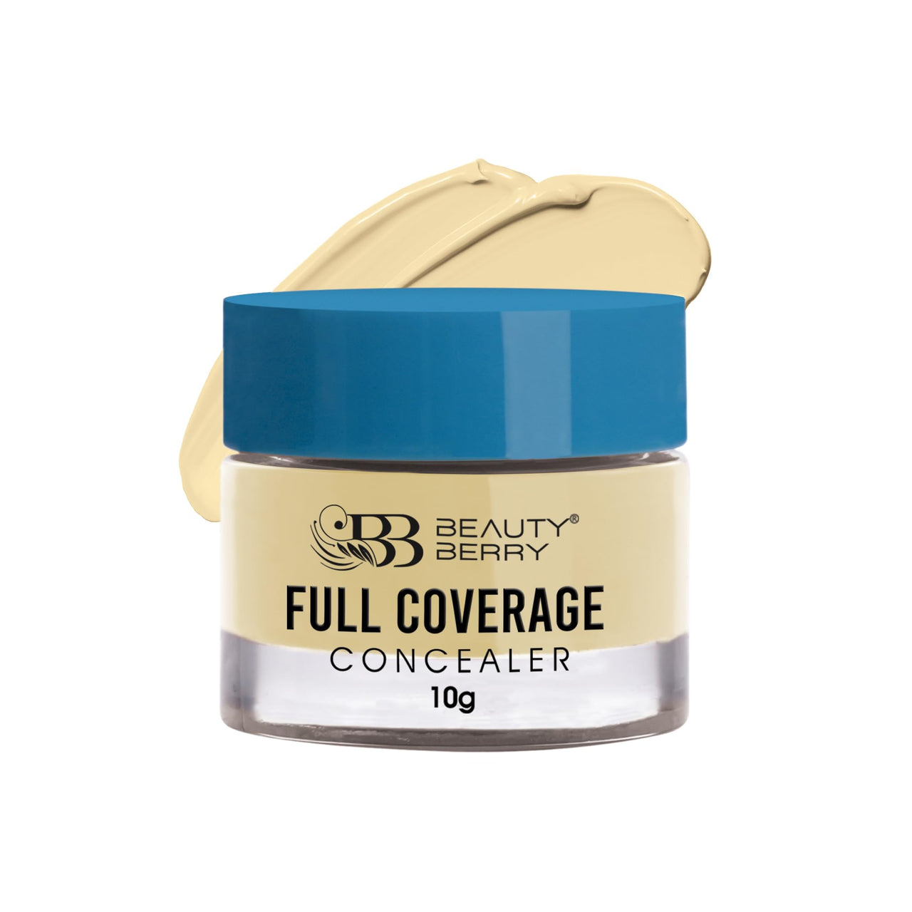Beauty Berry Full Coverage Concealer, Easy to Blend, Ultra Lightweight & Long Lasting Concealer | Creamy Texture, Highly Pigmented, Waterproof Concealer for Face Makeup (YELLOW CORRECTOR-07, 1)