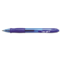 BIC Gelocity Original Blue Gel Pens, Medium Point (0.7mm), 12-Count Pack, Retractable Gel Pens With Comfortable Grip