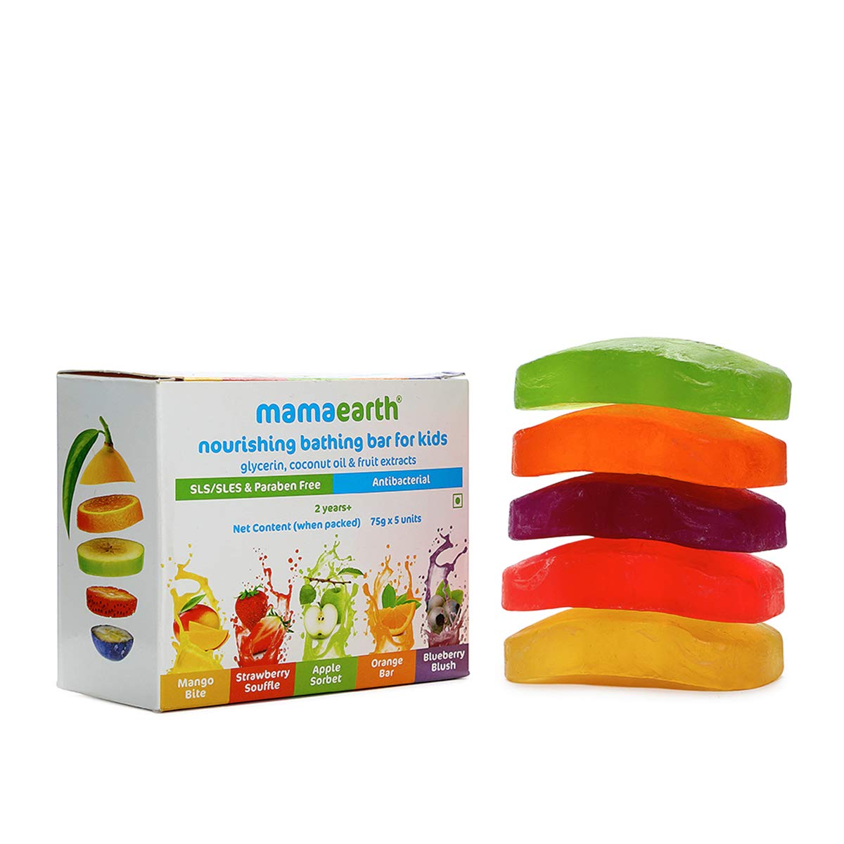Mamaearth Daily Moisturizing Lotion, 200ml & Fruit Based Nourishing Clear Bathing Bar Baby Soap With Glycerine, For Kids 75 Gram X 5