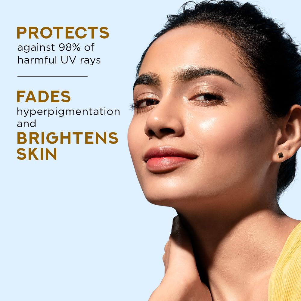 Ponds Sun Miracle SPF 50 PA++ Sunscreen Serum - Protect & Bright, With 1.25% Niacinamide, Prevent & Fade Dark Spots, Lightweight, No White Cast 14ml