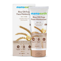 Mamaearth Rice Oil-Free Face Moisturizer for Oily Skin | With Rice Water & Niacinamide for Glass Skin | 24-Hour Hydration | Brightens Skin Tone | 80g