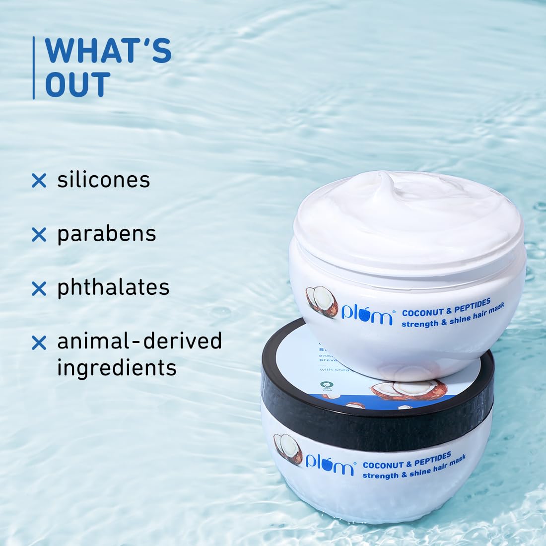 Plum Coconut Hair Mask | For Rough, Dry And Frizzy Hair | With Coconut Oil, Peptides & Shea Butter I Hair Spa For Women & Men I 200G, 1 Count