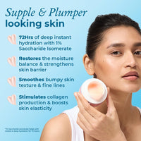 The Pink Foundry Waterlight Gel Moisturiser With 72 Hours Of Hydration With 1% Hyaluronic Acid&1% Saccharide Isomerate|Lightweight&Non-Sticky Moisturiser|All Skin Types|Dermatologically Tested|50Ml