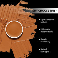 Stars Cosmetics Face Makeup Cream Foundation Refill Personal & Professional Light Weight Bright Beauty Glow Fair Matte Finish Waterproof Long Lasting and Full Coverage For All Skin Types (FS28)