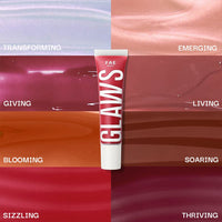 FAE Beauty Peptide Lip Gloss | With Passionfruit Oil & Argireline to Smoothen, Even, and Soften Lips | Non Sticky | Hydrating | Vegan | Shade Blooming | Warm Coral Brown