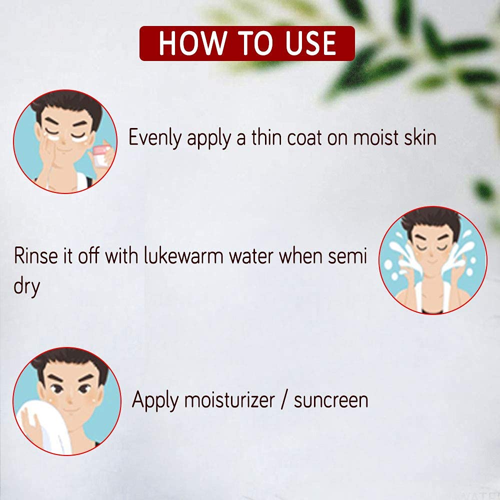 NutriGlow Natural's Bamboo Charcoal Face Pack With Ethiopian Kaolin Black Clay For Brightening, Lightening & Tightening Skin,100% Natural, 200gm