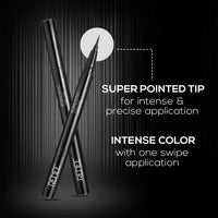 RENEE Pointy End Sketch Pen Smudge Proof Eyeliner - Matte Finish, Light Weight, Water Resistant, Long Stay Highly Pigmented with One Stroke Application Formula - Black