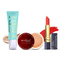 Shryoan Loose Powder with Matte Lipstick & BB Cream Makeup Kit for Women Daily Use