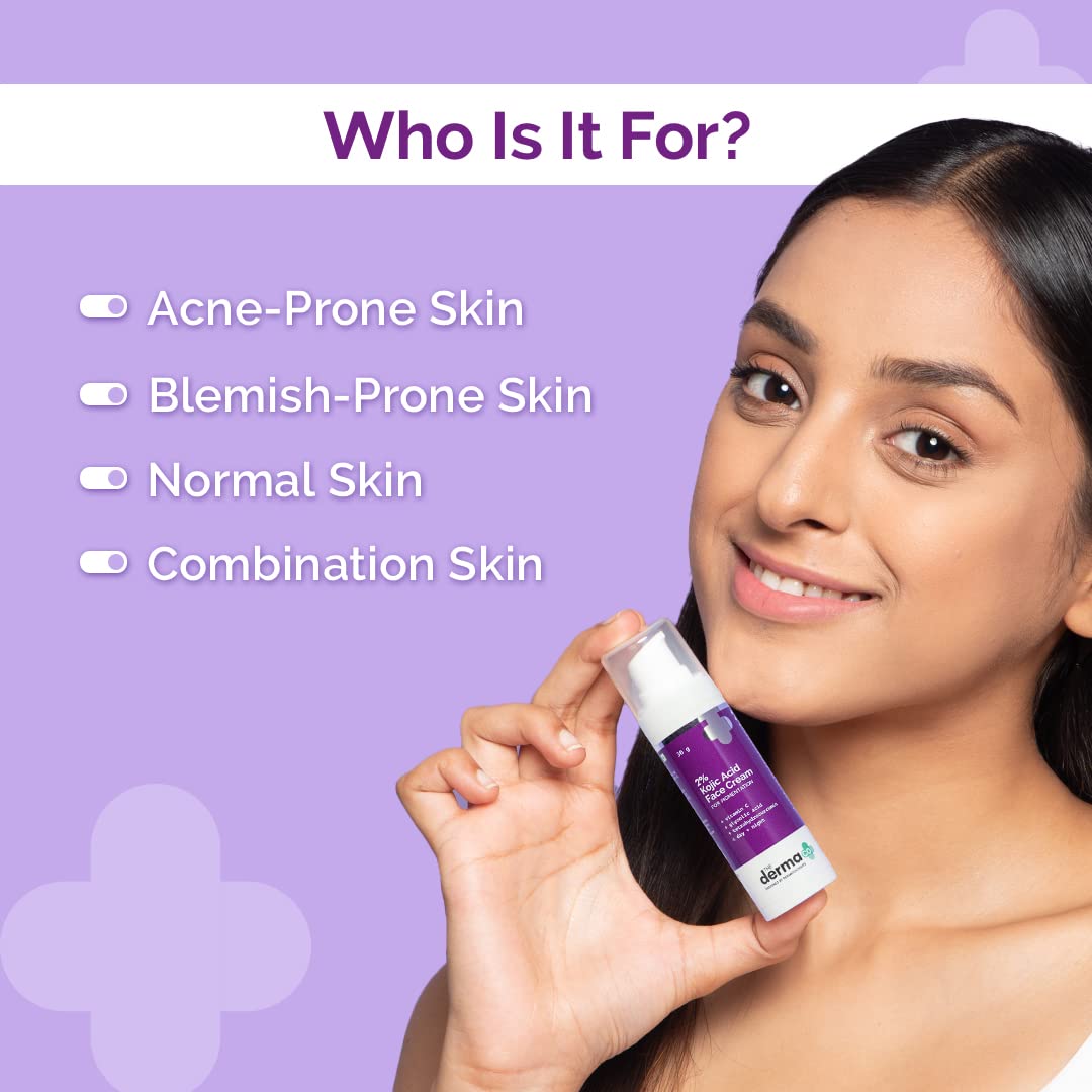The Derma Co 2% Kojic Acid Cream | Reduces Dark Spots, Pigmentation & Blemishes | Evens Skin Tone | For Men & Women | 30 g