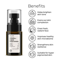 Brillare Vitamin C Liquid Moisturizer For Bright And Glowing Skin, 100% Natural Probiotics Moisturizer, Suitable For All Skin Types