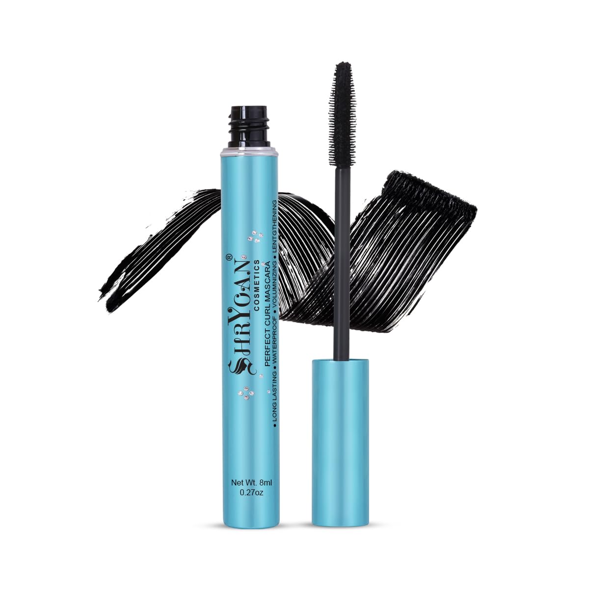 Shryoan Cool as Ice !!! Mascara | Long Lasting with Easy Application, Waterproof & Smudge Proof and Matte Finish with Volume Lashes Mascara (8ml) (Black)
