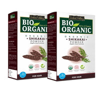 INDUS VALLEY Natural Shikakai Powder for skin and hair care - Pack of 2 (200g)