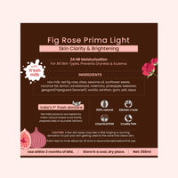 Nat Habit Fresh Whipped Body Lotion, Fig Rose PrimaLight Fresh Malai Lotion, For Skin Brightening & 24HR Moisture Protection, 250 ml (Pack of 2)