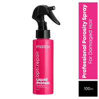 Matrix Opti.Repair Professional Porosity Filling Spray | Liquid Protein + Vitamin B5 | Repairs Damage from 1st Use* | Heat Protection, reduced Split Ends, Breakage, Knotting, 100 ml