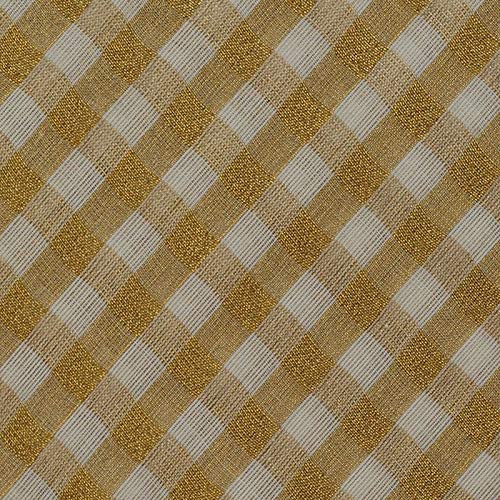 YETTALAN® Women's  Cotton Saree Kerala Traditional Kasavu Saree with Running Blouse (Small Checked)