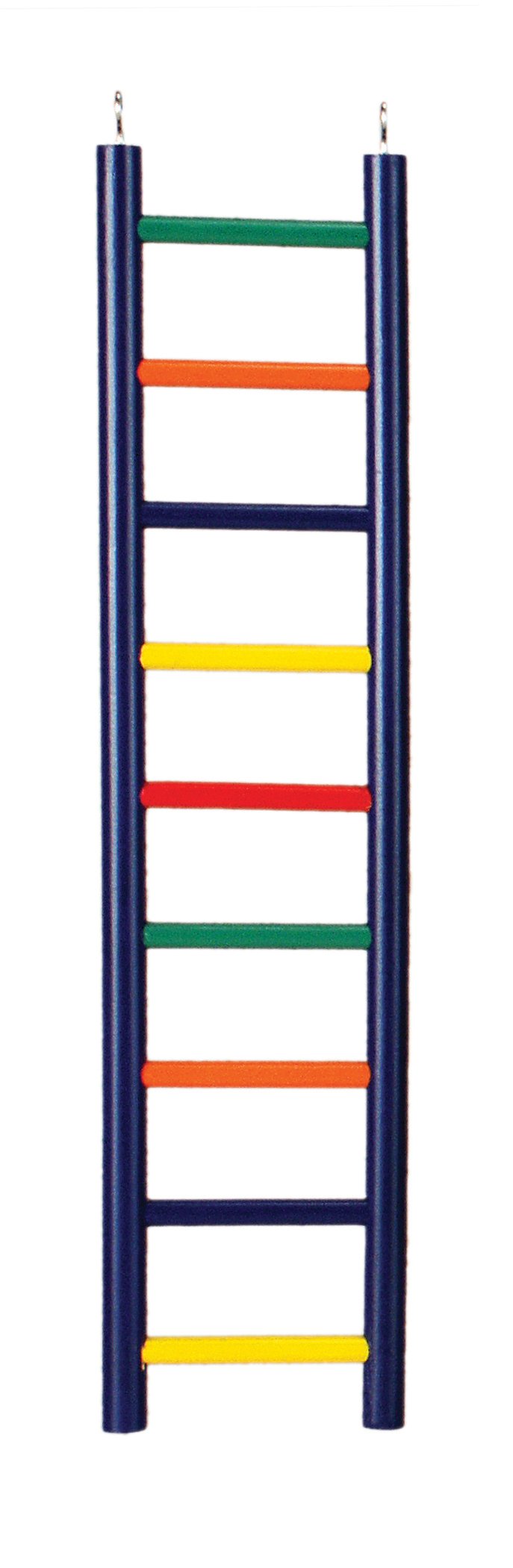 Pet Products BPV01137 Carpenter Creations Hardwood Bird Ladder with 9 Rungs, 18-Inch, Colors Vary 9-rung