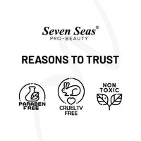 Seven Seas Waterproof | Smudgeproof | Long Lasting | Intense Black | False Eyes Eyeliner (Black,2.5g)