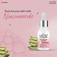 Lacto Calamine 10% Niacinamide Face Serum | 30ml | Pore Minimizing, Acne Marks, Blemishes & Oil Balancing | Face Serum for Women & Men | Reduces Pigmentation | Dermatologically Tested & Fragrance Free