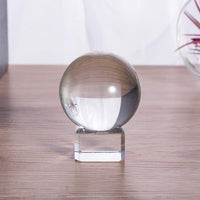 LONGWIN 40mm(1.6 inch) Solid Mini Fengshui Crystal Ball Healing Crystals(Clear) Clear