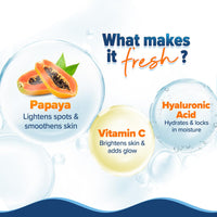 Aqualogica Glow+ Hydra Gel Moisturizer with Vitamin C & Papaya - 20 g|24-Hour Intense Hydration|Weightless Water-Like Gel Texture|Non Sticky & Quick Absrobing for Glowing Skin (20 g)