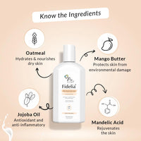 Fixderma Fidelia Daily Moisture Body Lotion | Moisturizer for Face & Body | Body Lotion for Winter | Body Lotion for Women & Men | Body Lotion for Dry Skin with Jojoba Oil & Oatmeal - 250Ml