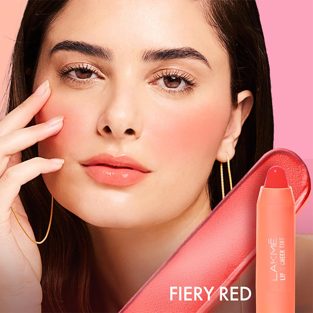 Lakmé Lip Love Natural Lip & Cheek Tint Fiery Red 2 G