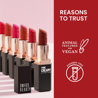 Swiss Beauty Pure Creamy Lipstick 15-Merry Cherry (Matte)